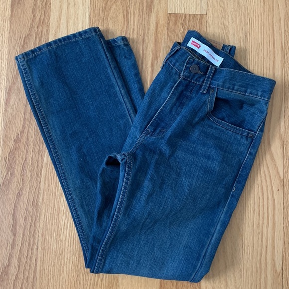 Levi's 505 Straight Leg Jeans Sz 16 Slim - Picture 2 of 9